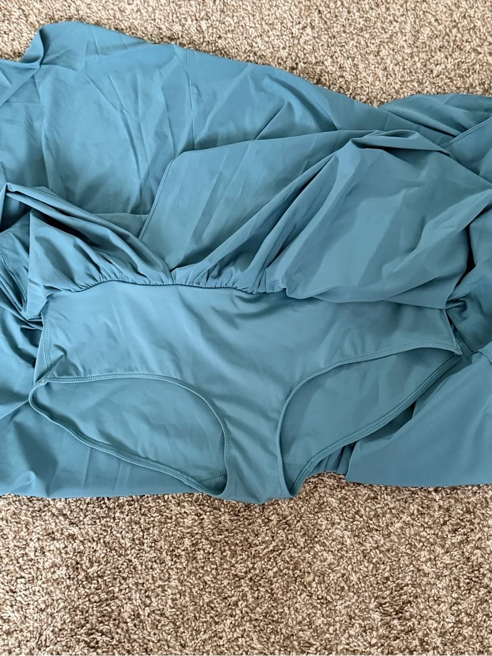 HALARA Teal Maxi Skirt - Flowing A-Line Silhouette - Picture 5 of 5